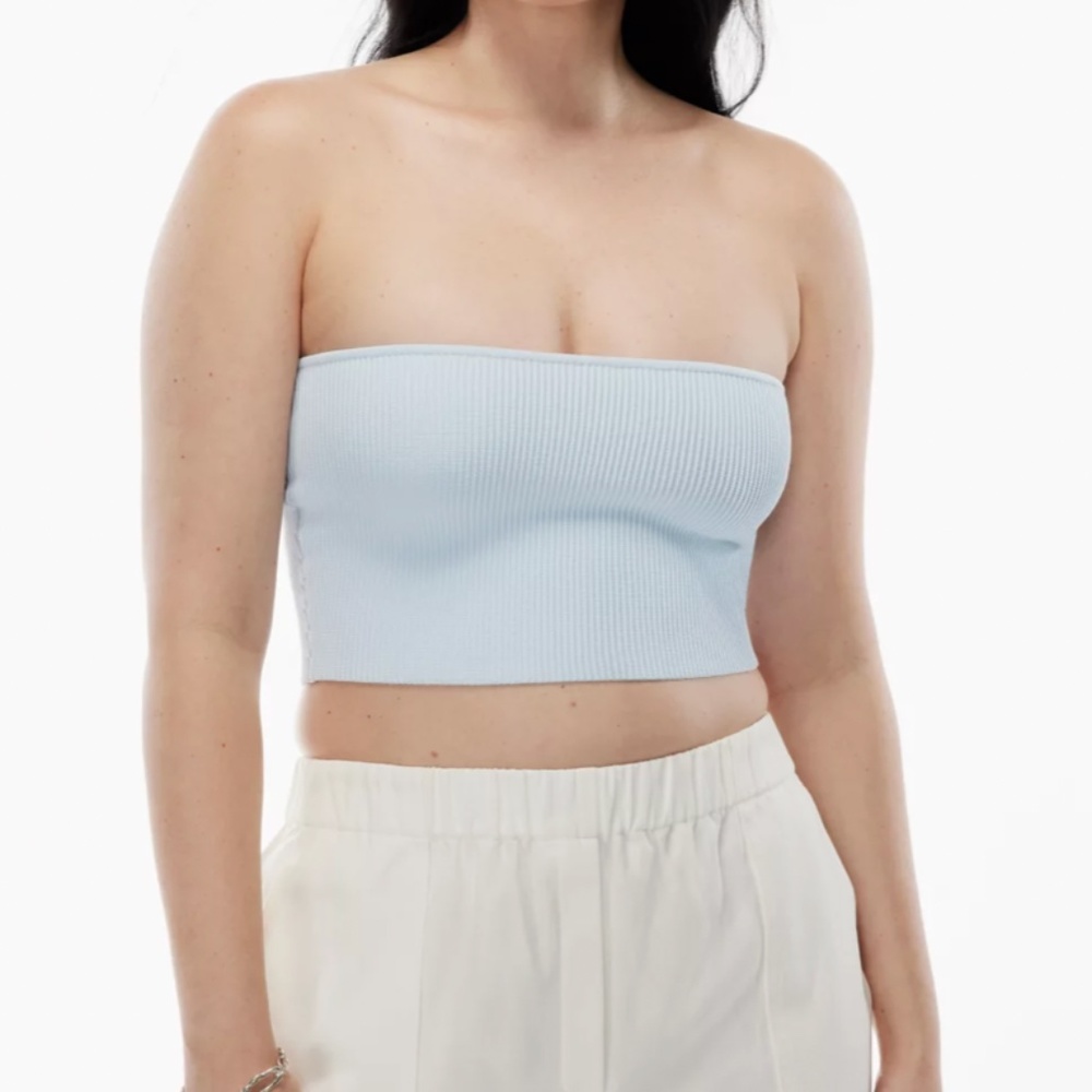 Baboon Sculpt Knit Cropped Tube Top